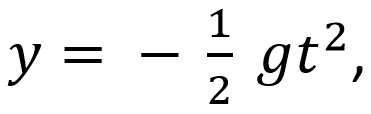 Формула уравнения равноускоренного движения