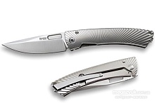 Нож LionSteel серии TiSpine, цвет серый, глянцевый