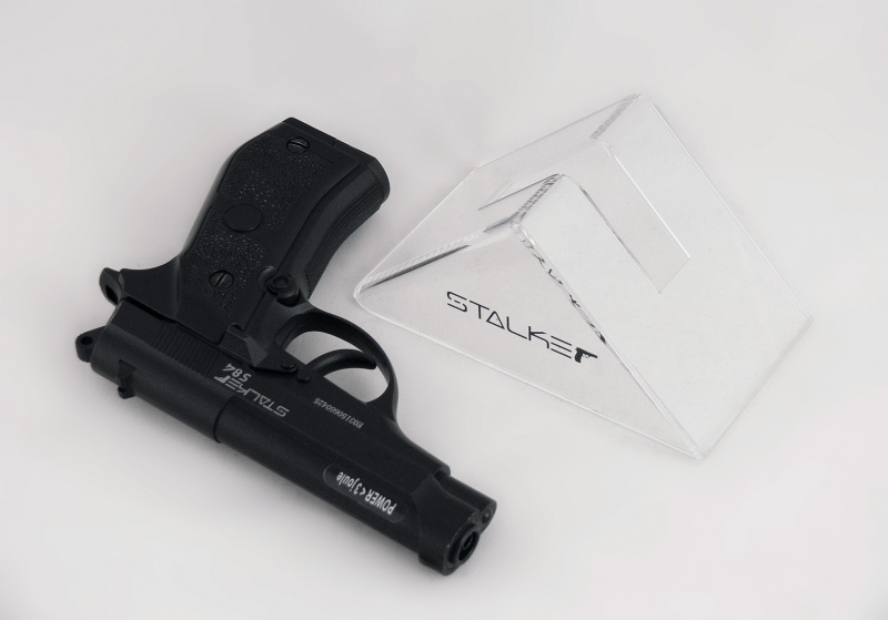подставка для пистолетов Stalker треугольник, пластик прозрачный