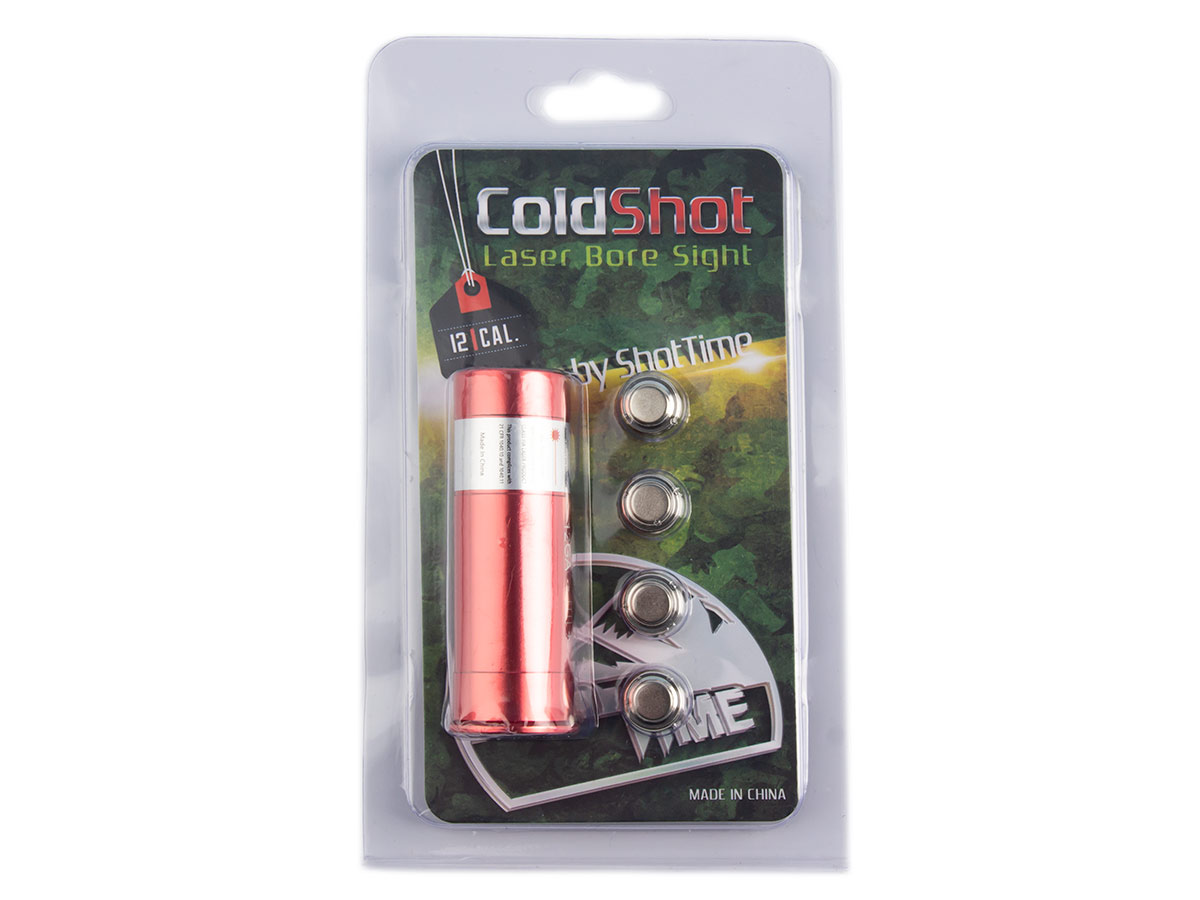 Лазерный патрон ShotTime ColdShot 12х60, кнопка вкл/выкл, красный