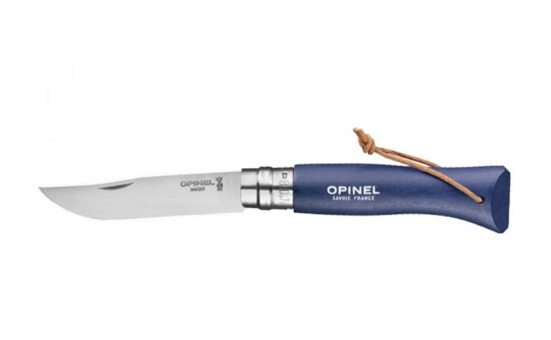 Нож Opinel серии Tradition Trekking 08, клинок 8,5см, тёмно-синий