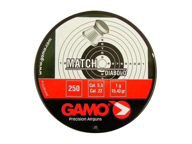 Пули пневматические GAMO MATCH 5,5мм, 1,0г (250 шт)