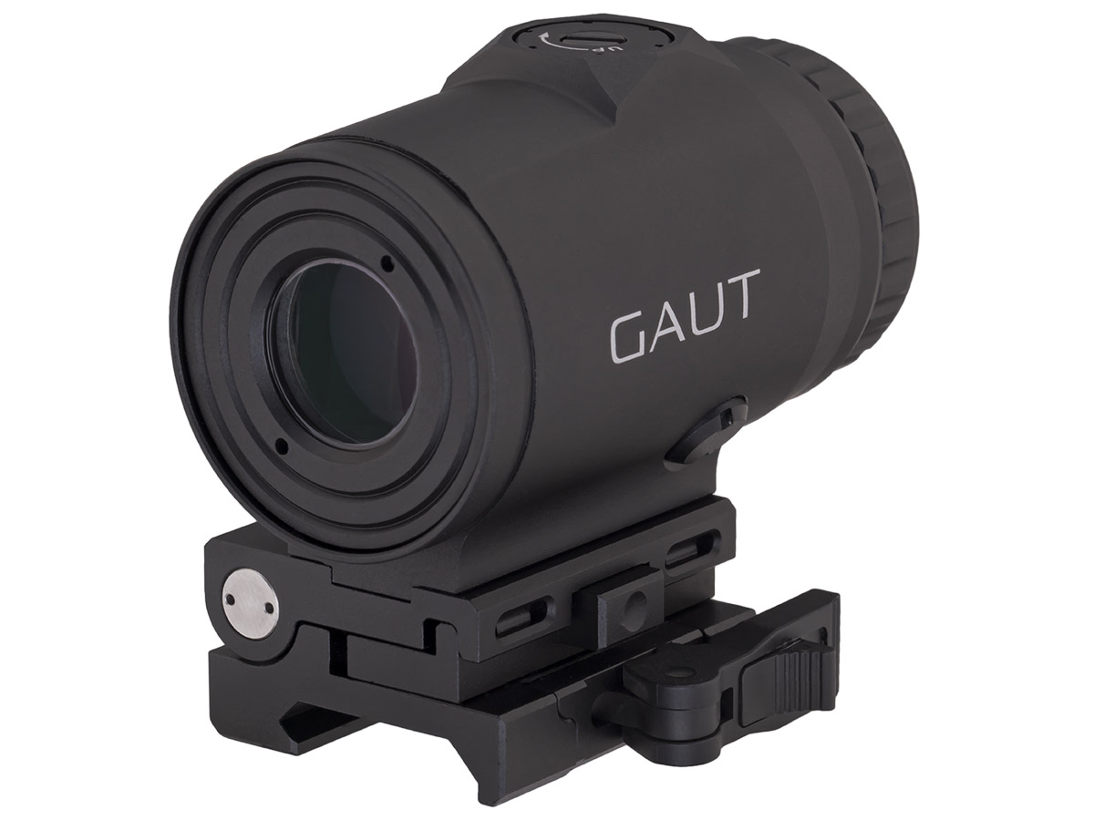 Увеличитель Gaut Garnet 3x18, откидной, быстросъёмный кронштейн, Picatinny