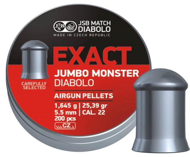 Пульки JSB Exact Jumbo Monster 5,5 мм (5.52) (200 шт) 