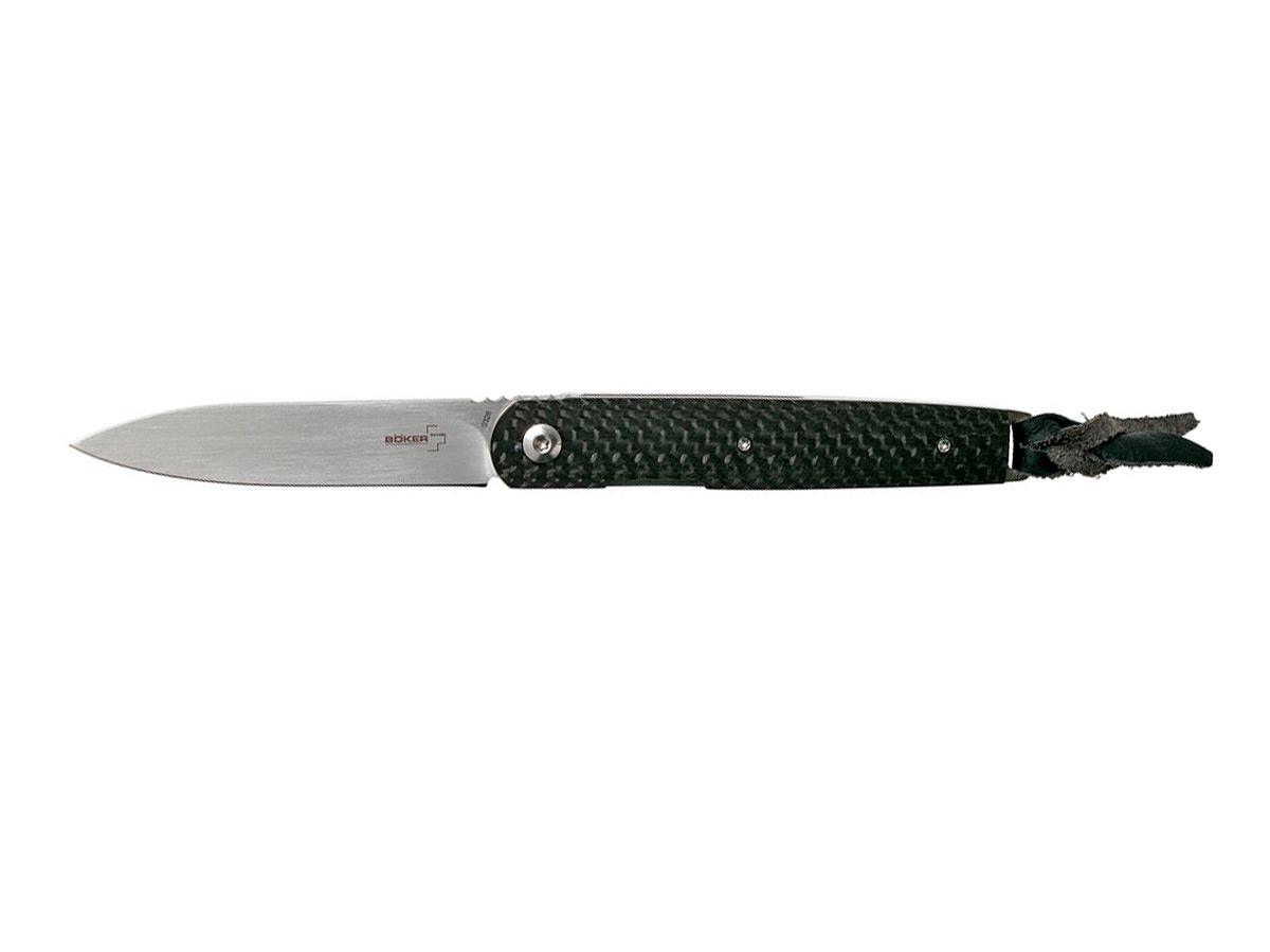 Нож Boker Plus LRF Carbon, сталь VG-10, рукоять Carbon Fibre