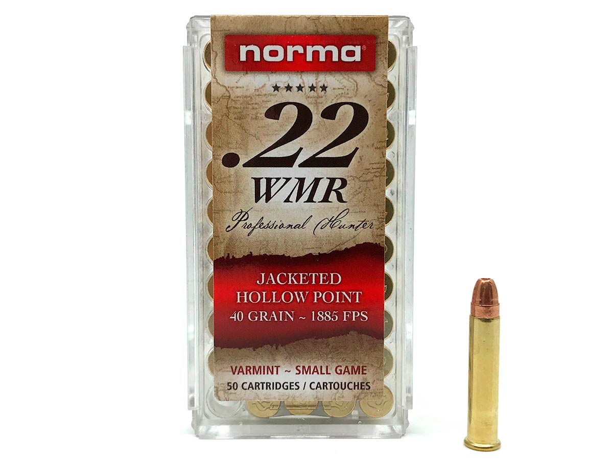 Патрон 22 WMR Norma JHP 2.6г/40gr (50 штук)