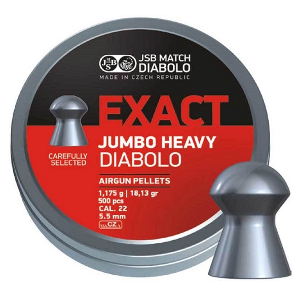 Пульки JSB Exact Jumbo Heavy 5,5 мм (5.52) (500 шт) 