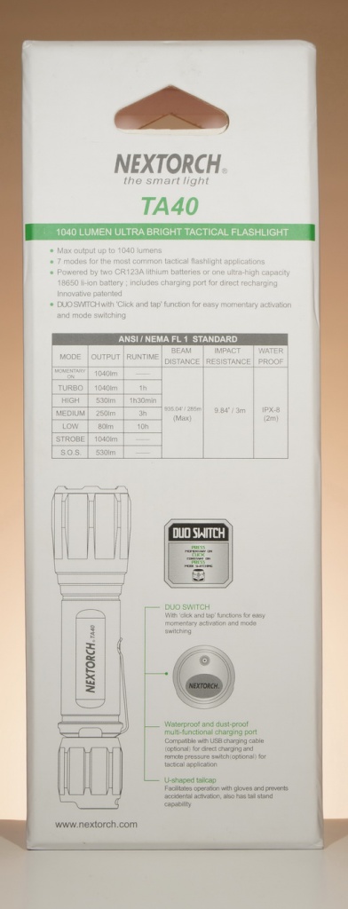 Тактический фонарь NEXTORCH TA40
