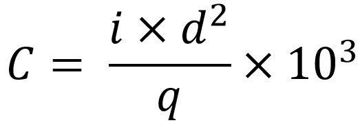 Формула баллистического коэффициента