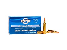 Патрон 223 Rem. Partizan HP BT 4.86г/75gr (20 штук)