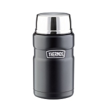 Термос для еды THERMOS KING SK-3020 0.71L, складная ложка, чёрный