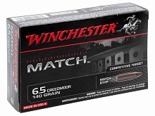 Патрон 6.5 Creedmoor Winchester BTHP 9.1г/140gr (20 штук)