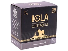 Патрон 12/70 дробь 3 (34г) IGLA Optimum (25 штук)