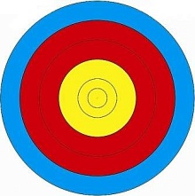 Мишень лучная 40 см - 5 колец.