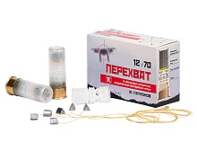 Патрон 12/70 6 сегментов + кевларовая нить (20г) Техкрим Перехват (10 штук)