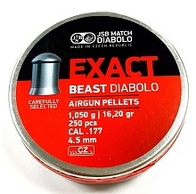 Пульки JSB Exact Beast 4,5 мм (4,52) (250 шт)