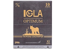 Патрон 12/70 дробь 0 (32г) IGLA Optimum (10 штук)