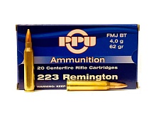 Патрон 223 Rem. Partizan FMJ BT 4.0г/62gr (20 штук)