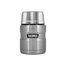 Термос для еды THERMOS KING SK-3000 0,47L, складная ложка, стальной