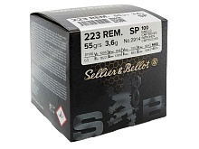 Патрон 223 Rem. Sellier&Bellot SP 3.6г/55gr Bulk Packing Box (100 штук)