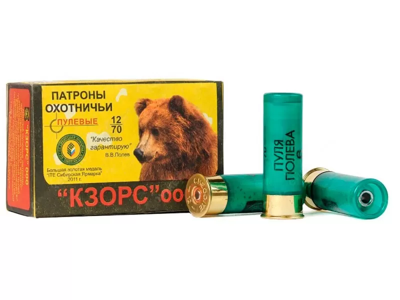Патрон 12/70 пуля Полева-6 КЗОРС (10 штук)