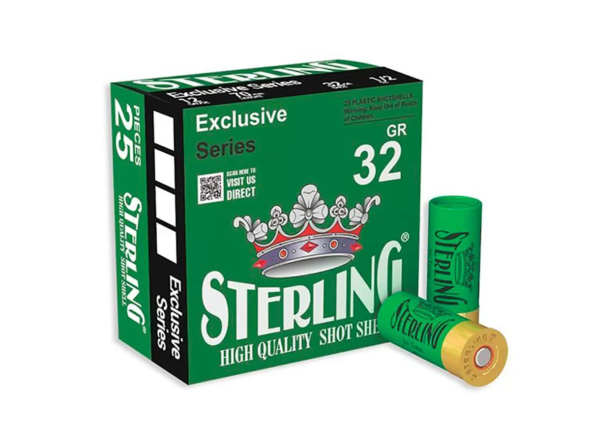 Патрон 12/70 дробь 00 (32г) Sterling (25 штук)