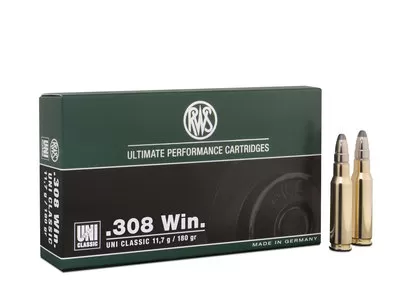 Патрон 308 Win. RWS UNI Classic 11.7г/180gr (20 штук)