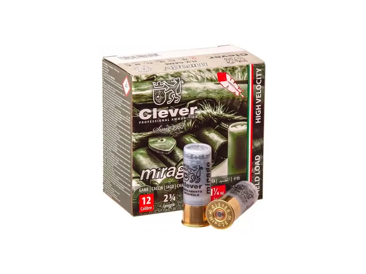 Патрон 12/70 дробь 7 (36г) Clever (25 штук)