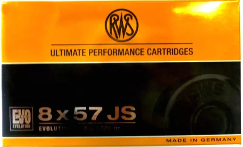 Патрон 8x57 JS RWS EVO 13г/200gr (20 штук)