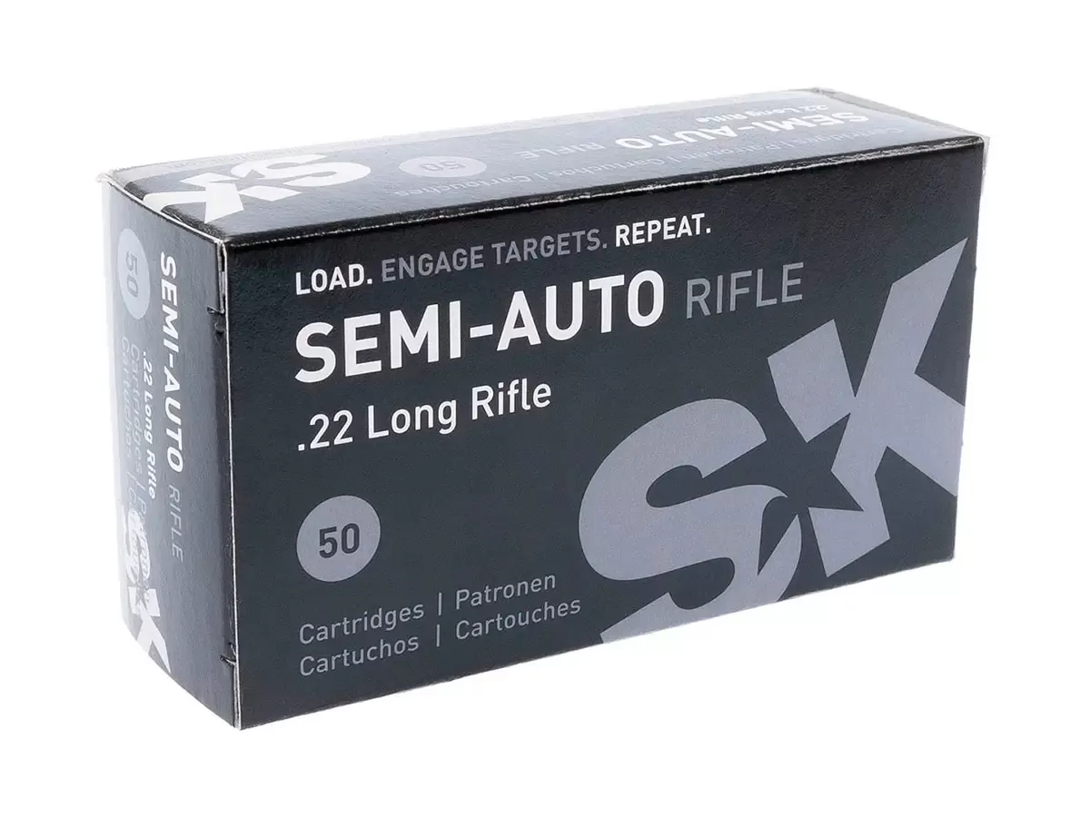 Патрон 22 LR SEMI-AUTO Rifle SK 2.59г/40gr Lapua (50 штук)