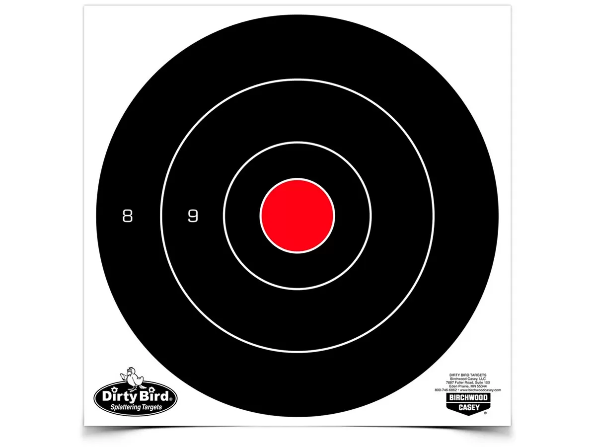 Мишень осыпающаяся Birchwood Dirty Bird Bulls-eye Target, 8in, 25шт.