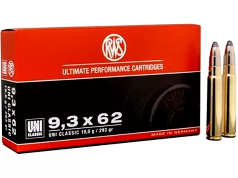Патрон 9.3x62 RWS UNI Classic 19.0г/293gr (20 штук)