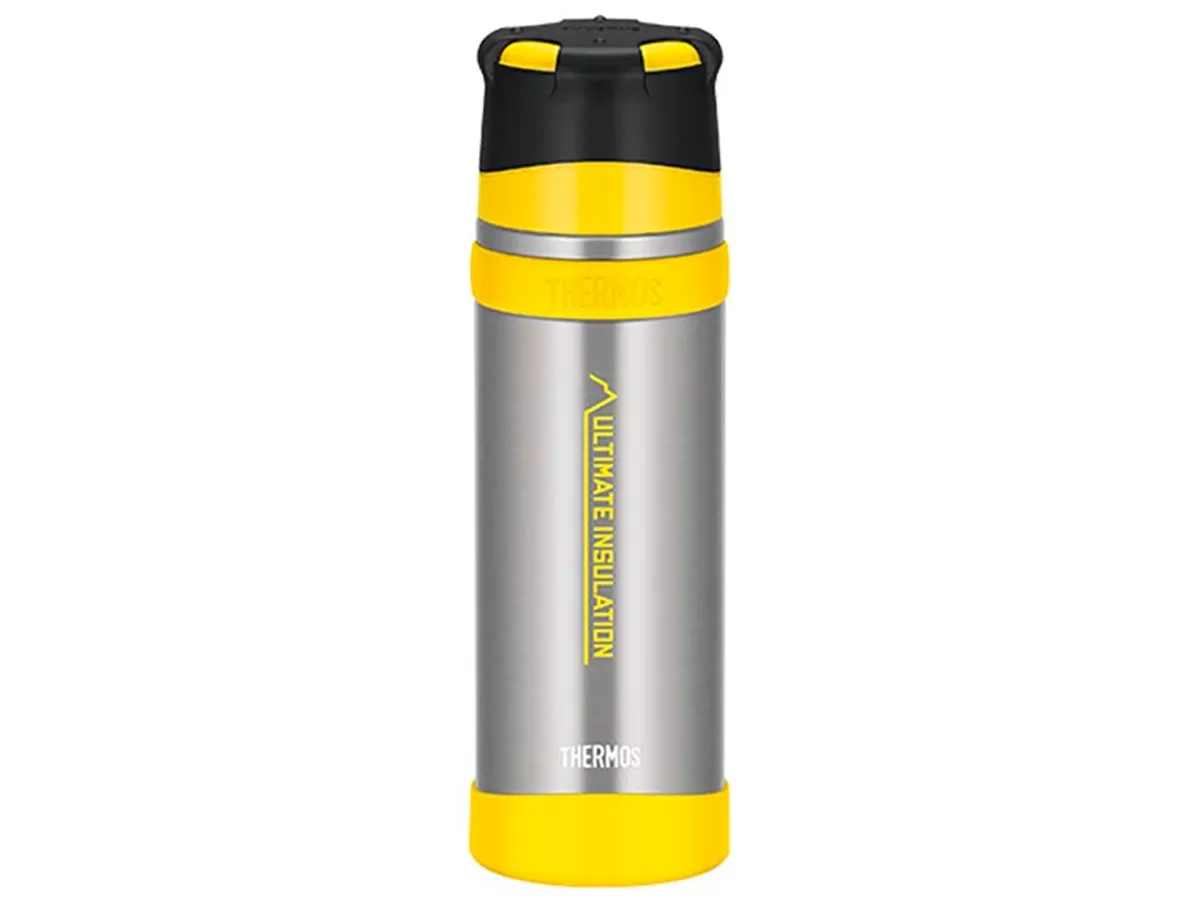 Термос для напитков THERMOS FFX-501 CS 0.5L, стальной/жёлтый