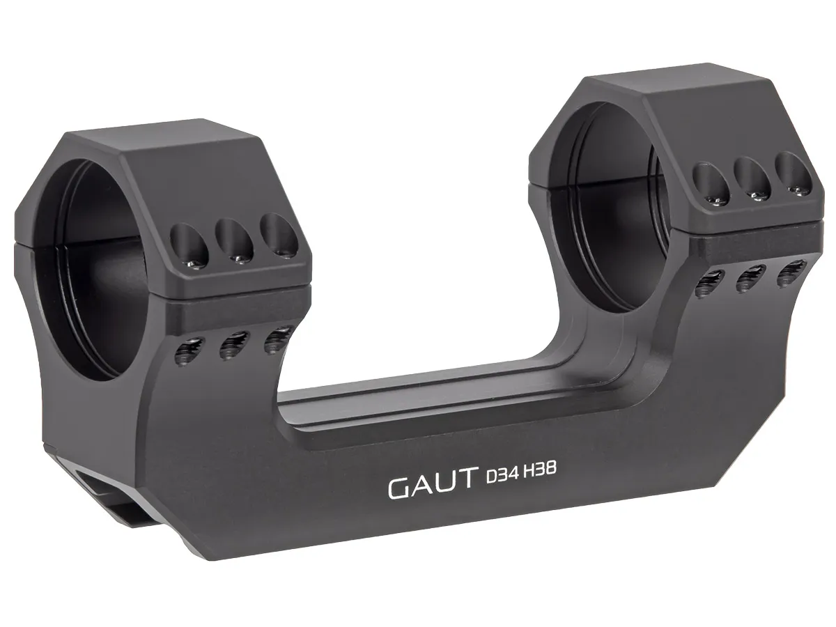 Кронштейн Gaut 34мм на Picatinny небыстросъёмный, BH=38мм, H=21мм
