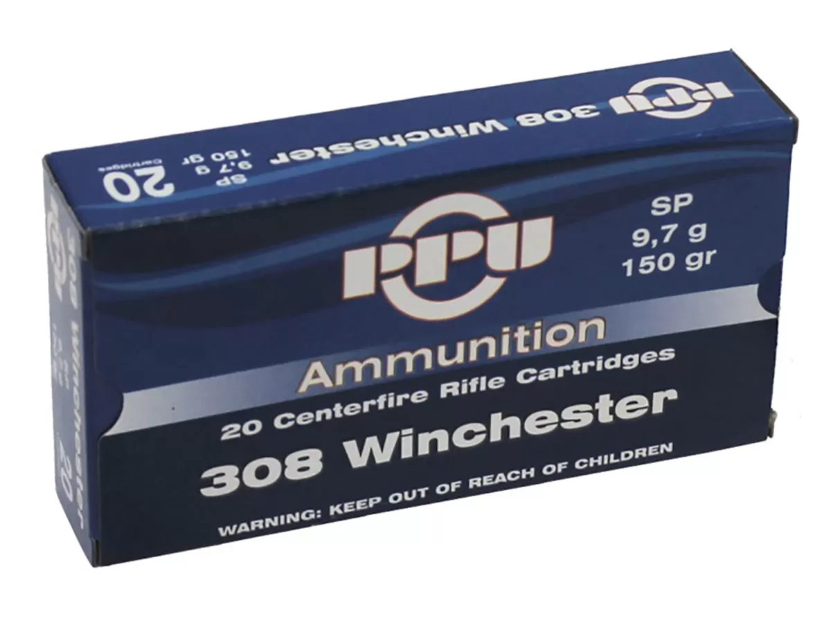 Патрон 308 Win. Partizan SP 9.7г/150gr (20 штук)