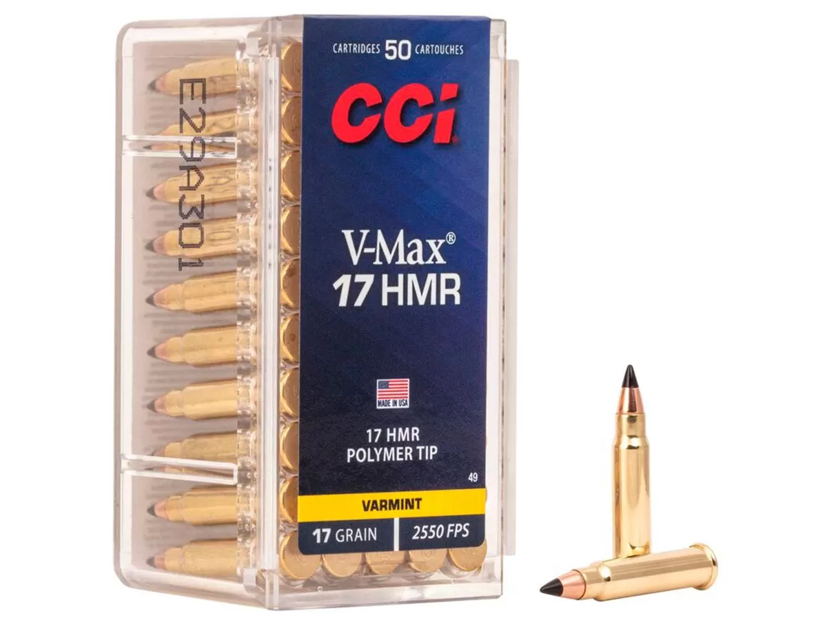 Патрон 17 HMR CCI V-Max 1.1г/17gr (50 штук)