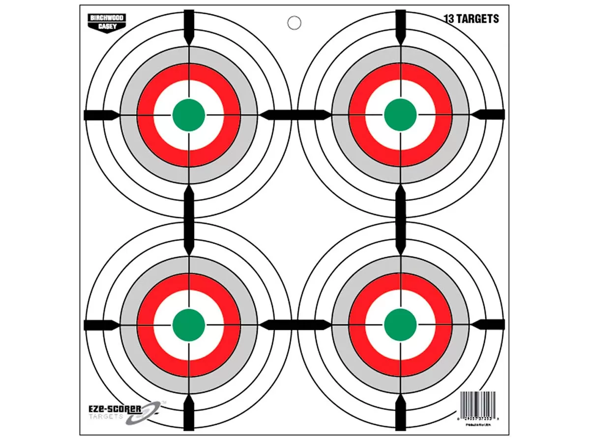 Мишень бумажная Birchwood Eze-Scorer Multiple Bulls-Eye 12in 13шт.