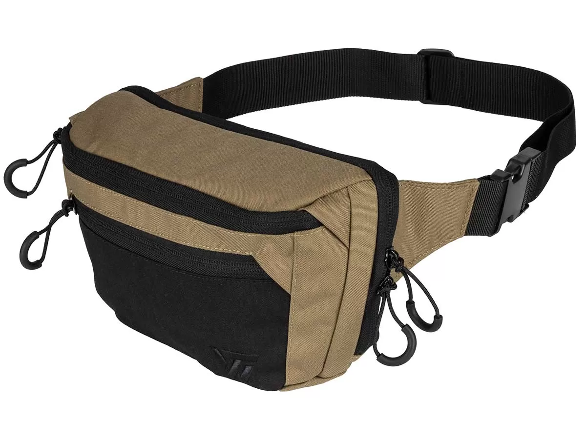 Сумка поясная Wartech W-1 UP-206-CB-BK, утилитарная, койот/чёрный