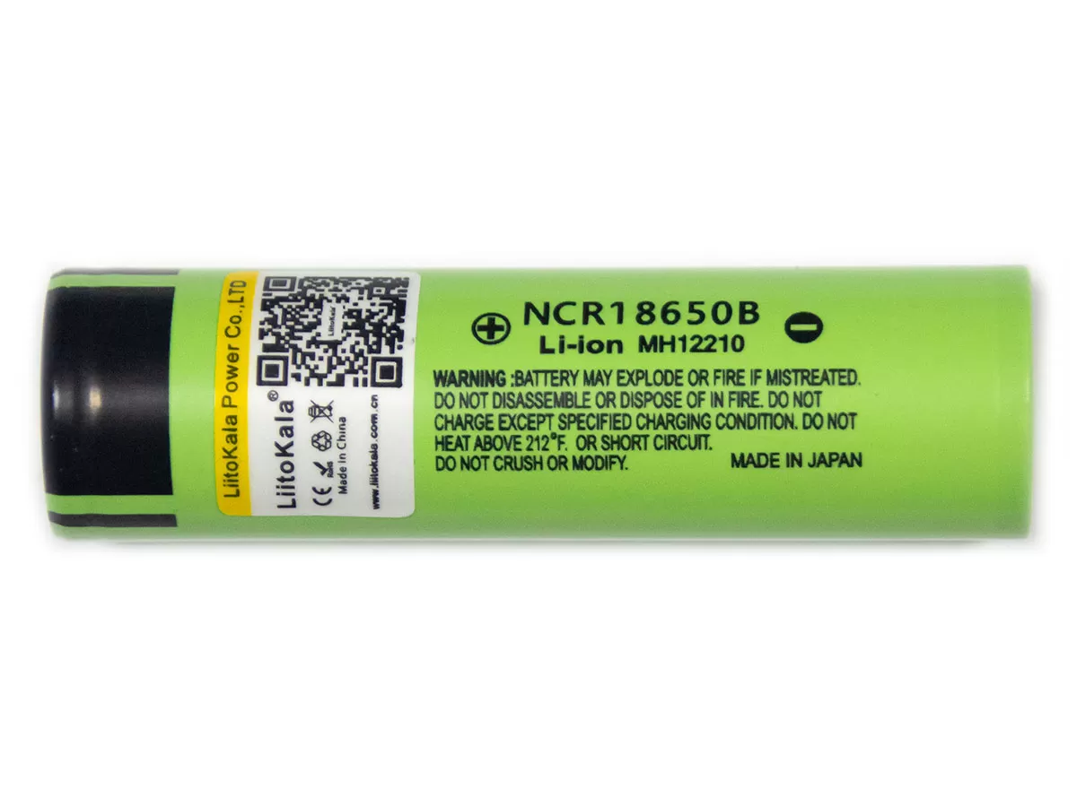 Аккумулятор 18650 Li-Ion LiitoKala NCR18650B 3400 mAh без защиты