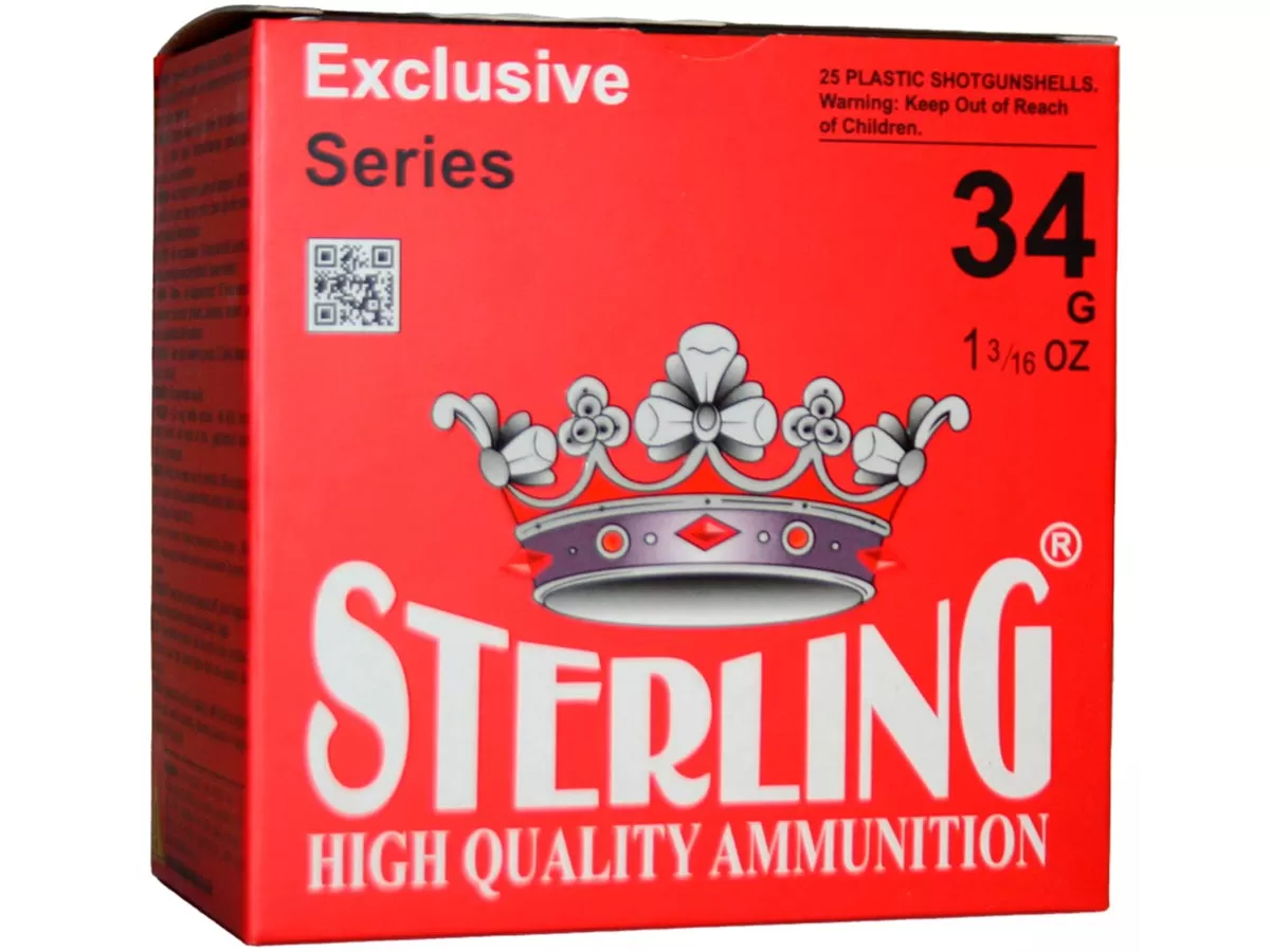 Патрон 12/70 дробь 3 (34г) Sterling (25 штук)