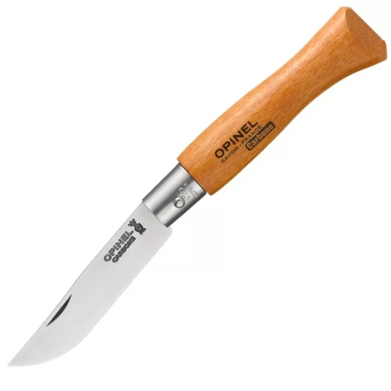 Нож складной Opinel Tradition 09, углеродистая сталь, бук