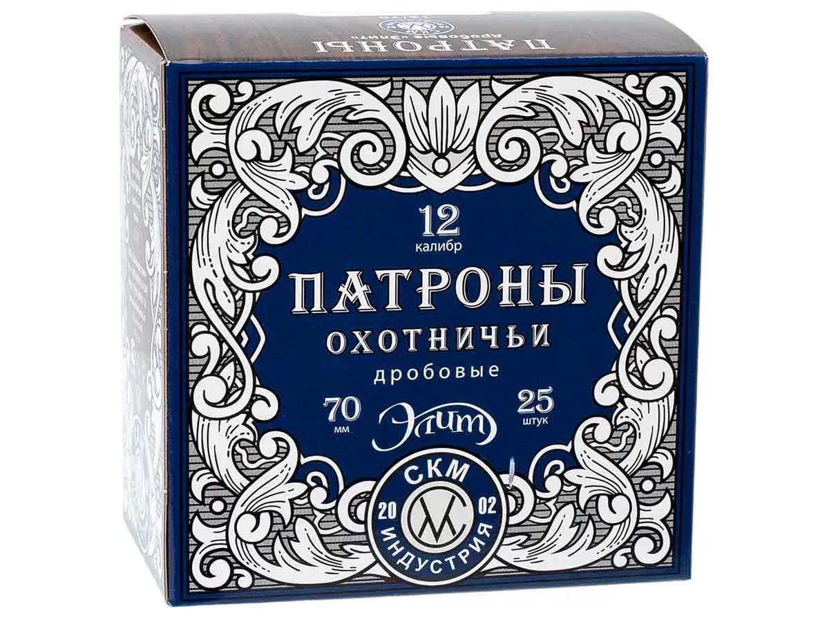 Патрон 12/70 дробь 3 (33г) БИО СКМ Элит (25 штук)