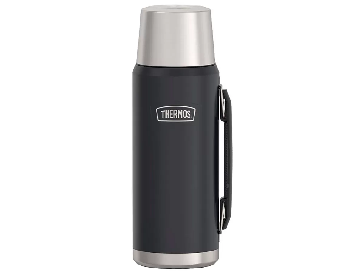 Термос для напитков THERMOS IS-210 GT 1.2L, складная ручка, чёрный