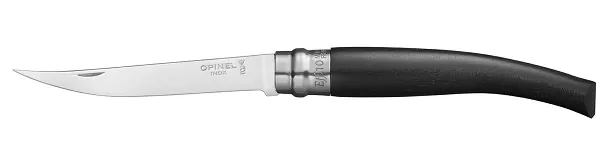 Нож складной Opinel Ebony Effile 10, филейный, нержавеющая сталь, эбен