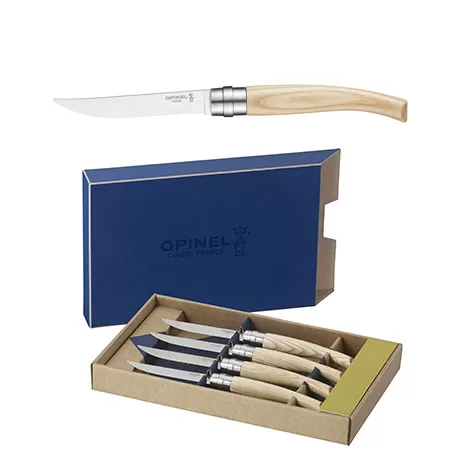 Набор ножей Opinel Table Chic 10, 4шт., нержавеющая сталь, ясень