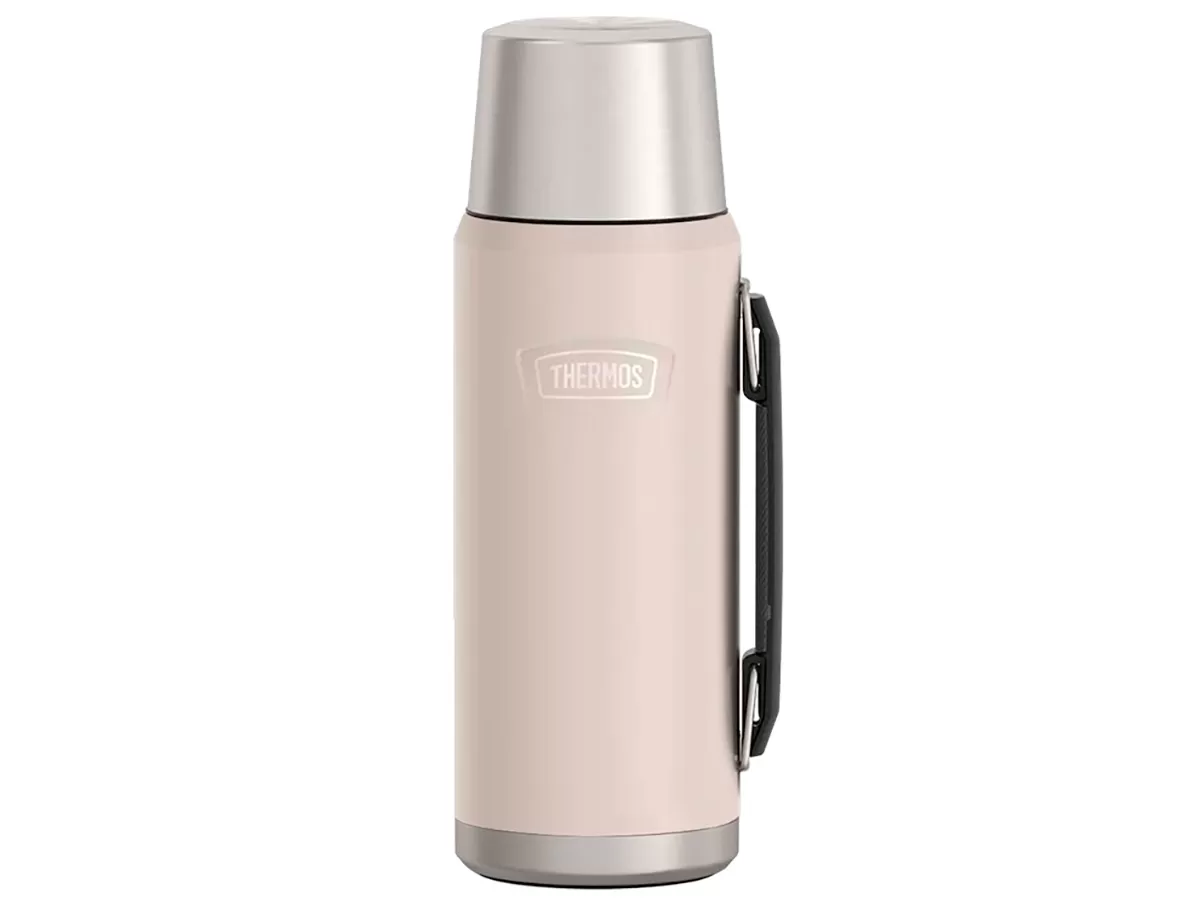 Термос для напитков THERMOS IS-210 SN 1.2L, складная ручка, песочный