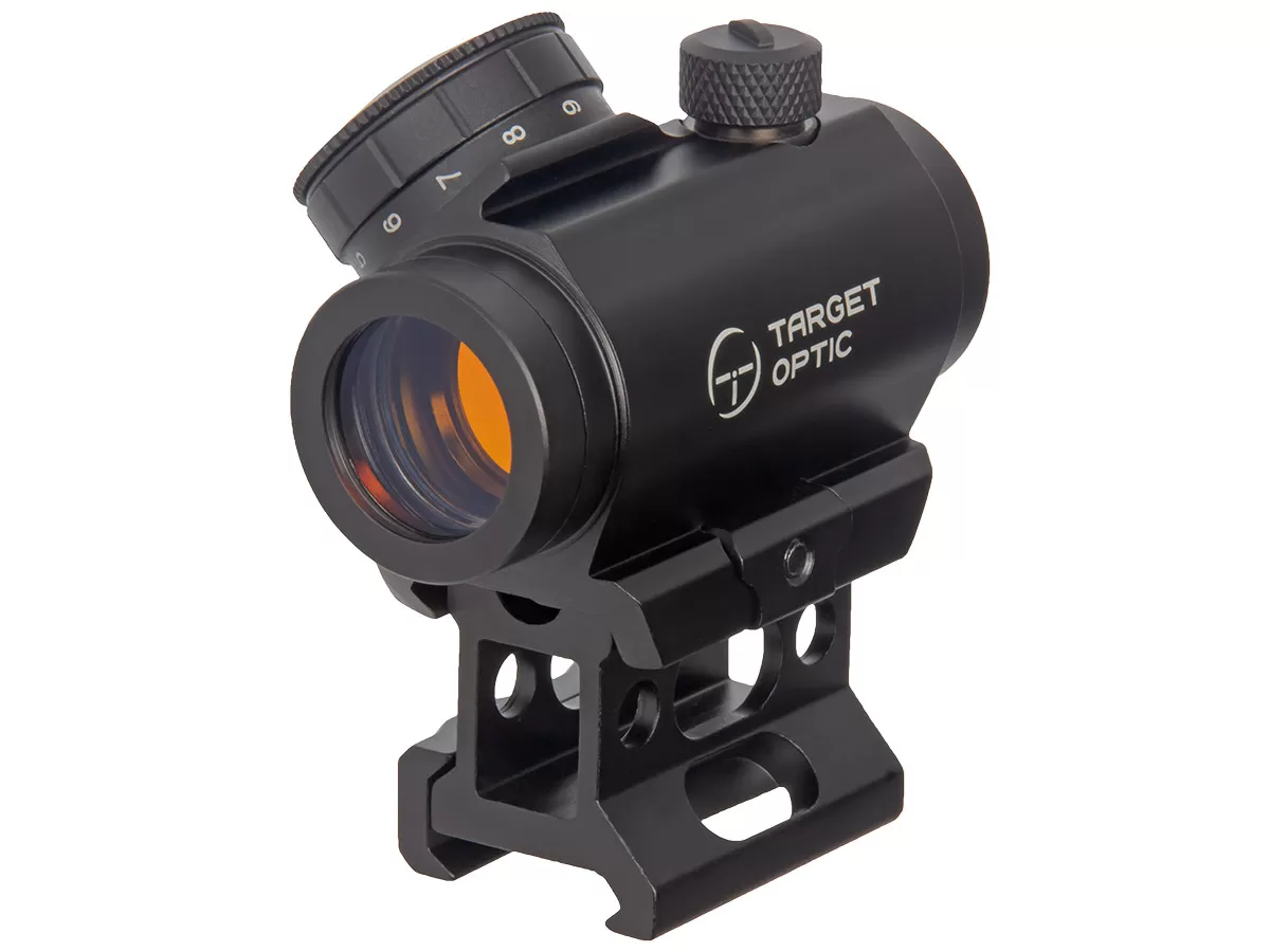 Коллиматор Target Optic 1x20, Weaver, красная марка, точка 2 MOA, проставка