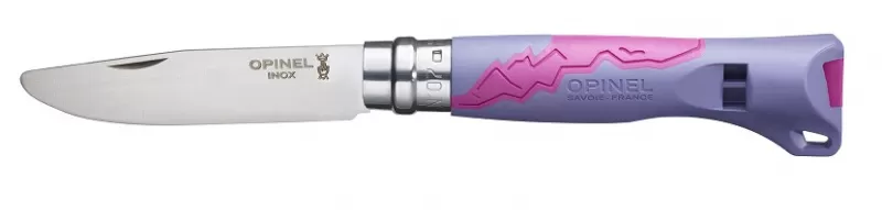 Нож складной Opinel Outdoor Junior 07, нержавеющая сталь,полимер,фиолетовый