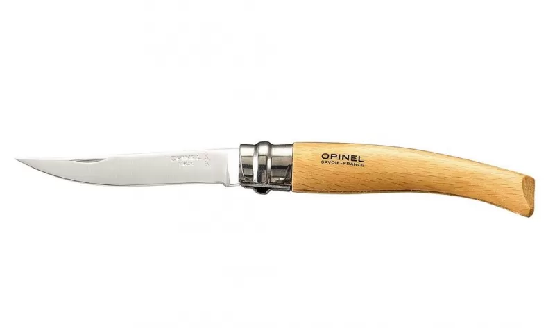 Нож складной Opinel Beech Effile 08, филейный, нержавеющая сталь, бук