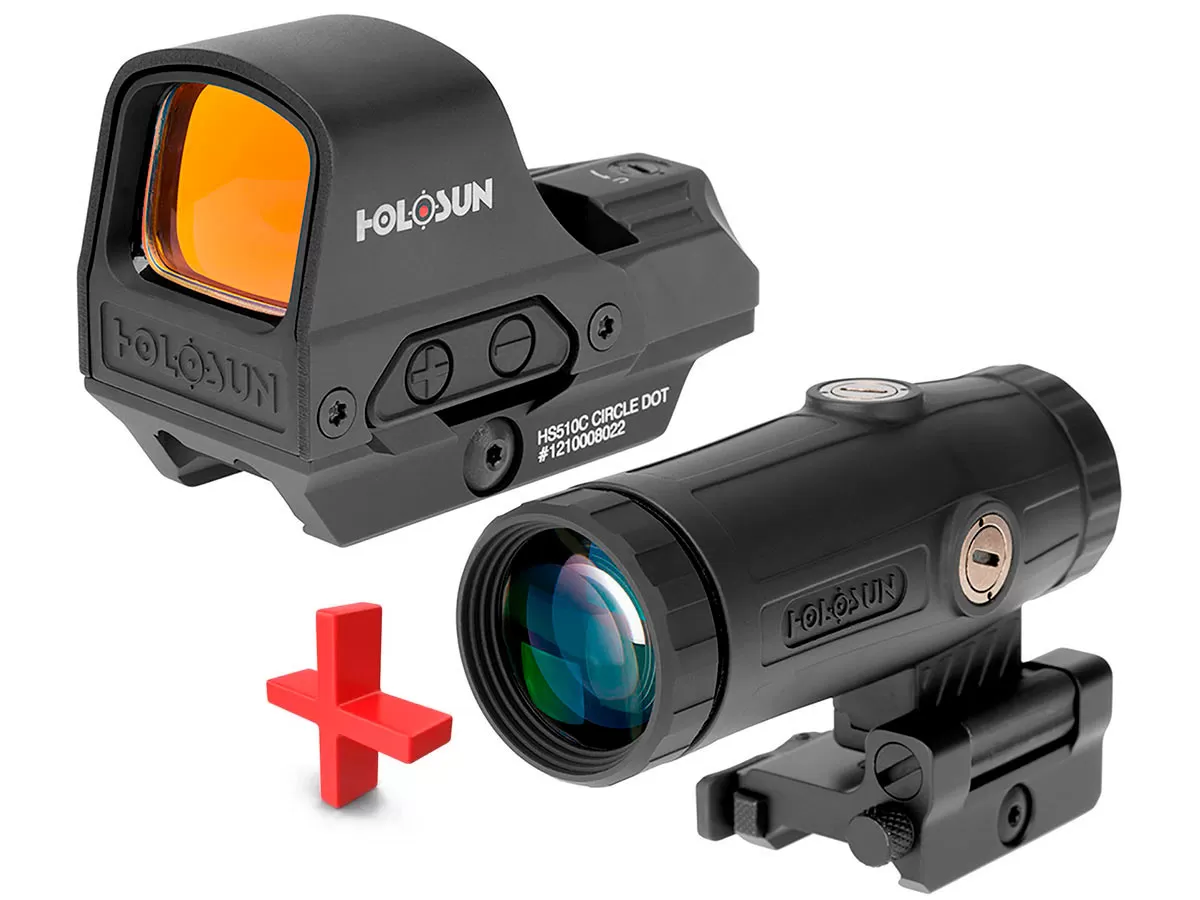 Комплект коллиматор Holosun HS510C + увеличитель HOLOSUN HM3X